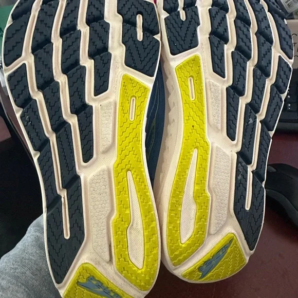 Altra Blue and Yellow Running Shoes - Picture 3 of 4